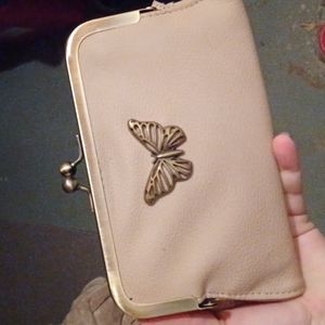 Butterfly clutch wallet